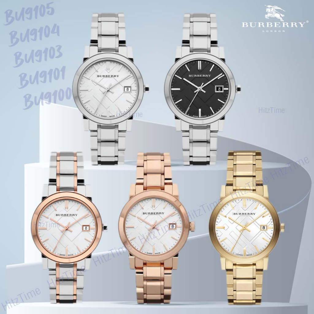 นาฬิกา Burberry นาฬิกาข้อมือผู้หญิง แบรนด์เนม ของแท้ รุ่น BU9101 BU9105 แบรนด์ Burberry Watchbrand น