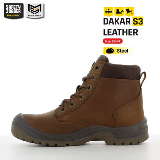 [รับประกัน 3 เดือน] Safety Jogger รุ่น DAKAR S3 LEATHER รองเท้าเซฟตี้หุ้มข้อ หัวเหล็ก หนังแท้ มีแผ่นกันทะลุ