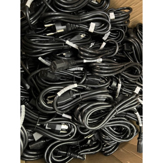 ของใหม่ สายไฟ ac cable 110v-220v ขนาด 10A ความยาว 1.5 เมตร  ใช้กับไฟบ้านได้ ต่อคอมและเครื่องใช้ไฟฟ้า สายแท้ ทองแดงเยอะ