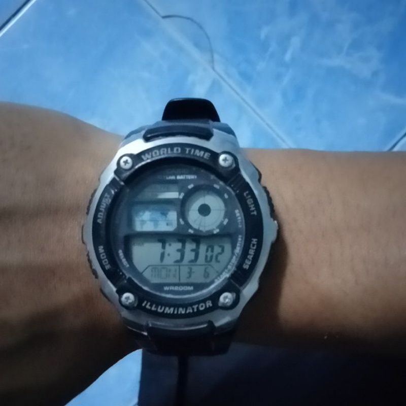 นาฬิกาcasio แท้มือสองกันน้ำลึก 200 เมตร made in thailand