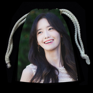 กระเป๋าผ้าแบบรูด ถุงผ้าแบบรูด กระเป๋าหูรูด ถุงหูรูด อิมยุนอา YoonA Generation เกิลส์เจเนอเรชัน SNSD ศิลปินเกาหลี