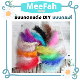 ขกนก DIY  คละสีสำหรับตกแต่ง มีทั้งขนนกขนฟูและขนเรียบ ขนนกธรรมชาติสีสันสวย ขนกนกตกแต่งสำหรับเครื่องประดับ สินค้าพร้อมส่ง