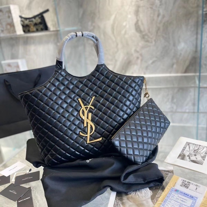 กระเป๋าYSLยิปแซง สีดำ