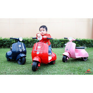 mini Vespa มอเตอร์ไซค์เวสป้า สไตล์คลาสสิค🛵 รถแบตเตอรี่ ของเล่นเด็ก