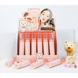 ⚡FLASH SALE⚡♡พร้อมส่ง์ TANAKO JH-1069 Bubbly Bear Liquid Lip Matte ลิปจิ้มจุ่มเนื้อแมทต์ สีสวย ติดทนนาน(24packs in a box