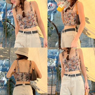 TEDDY CROP(10วันจัดส่ง)-🐻🛞🌼💚🛵📀🍹🌞🛵