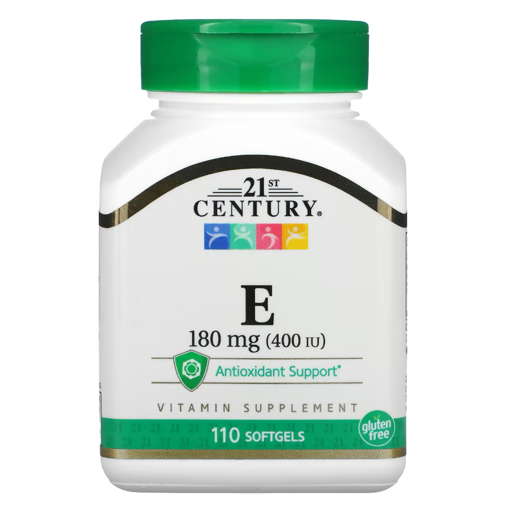 วิตามินอี 21st Century Vitamin E 180 mg (400 IU), 110 Softgels