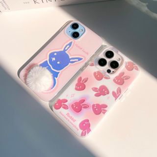 พร้อมส่งในไทย🐰เคสโฮโลแกรมกระต่าย Rabbit Hologram กระต่ายหางฟู เคสสำหรับไอโฟน iPhone case 11-13Promax,14,14Pro,14Promax