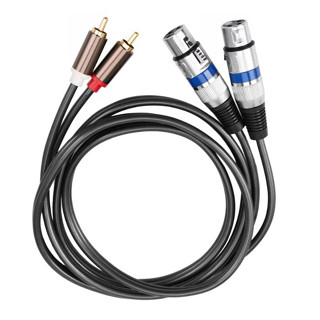 สายสัญญาณ XLR 3 Pin ตัวเมีย To RCA ตัวผู้ (New)