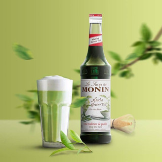 (WAFFLE) โมนิน ไซรัปมัทฉะ บรรจุขวด 700 ml. MONIN Matcha Gree Syrup น้ำเชื่อม MONIN กลิ่น “Matcha Green”