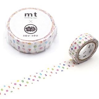 mt masking tape SO-SU-U iroiro (MTSOU23) / เทปตกแต่งวาชิ ลาย SO-SU-U iroiro แบรนด์ KAMOI mt masking tape ประเทศญี่ปุ่น