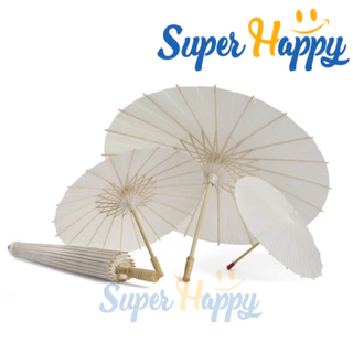 ร่มไม้กระดาษสีขาว DIY ขนาด 20CM,30CM,40,60CM Paper umbrella