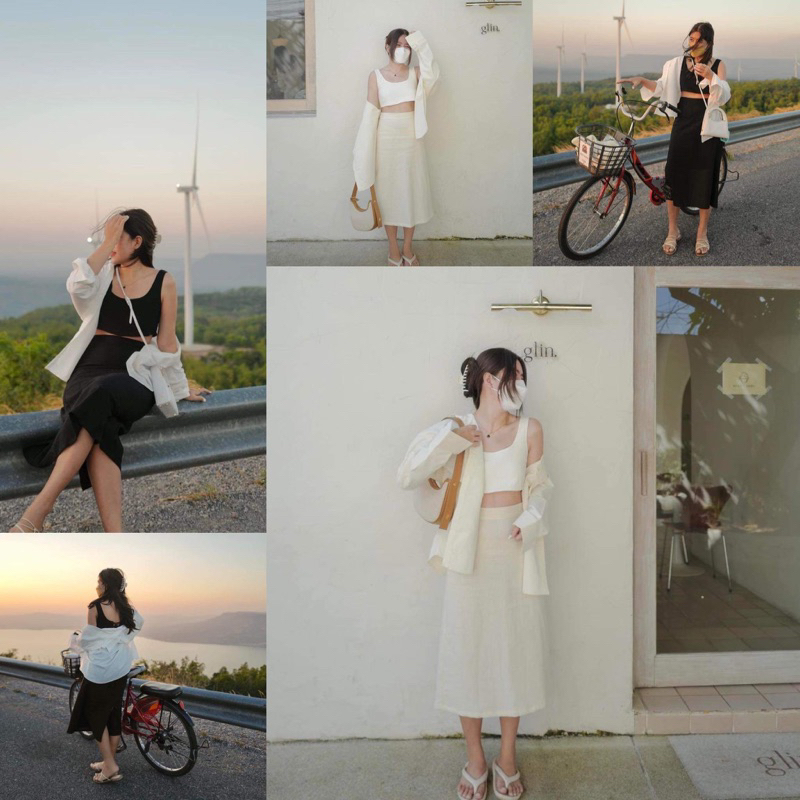 ชุดเซ็ต SUMMER SET กระโปรง+ครอป+เชิ้ต – โปรปัง