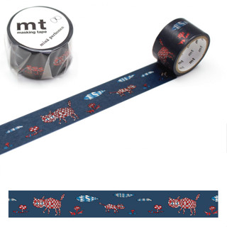 mt masking tape Tama (MTMINA50) / เทปตกแต่งวาชิ รุ่น Foil stamping ลาย Tama แบรนด์ KAMOI mt masking tape ประเทศญี่ปุ่น