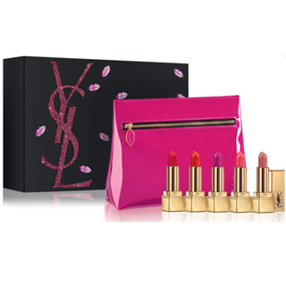 Set Lip YSL Rouge Pur Couture Pure Color Satiny Radiance เซ็ตลิปของขวัญ YSL 5แท่ง ขนาด1.5gมาพร้อมกระเป๋า