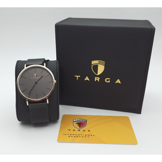 นาฬิกา TARGA MENS TA017608 QUARTZ GRAY DIAL ROSE GOLD CASE พร้อมกล่อง (ใหม่)