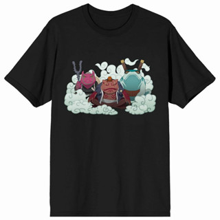 Naruto Shippuden - Gamakichi Ken Bunta Hiro T-Shirt เสื้อผ้าคู่รักชายหญิง