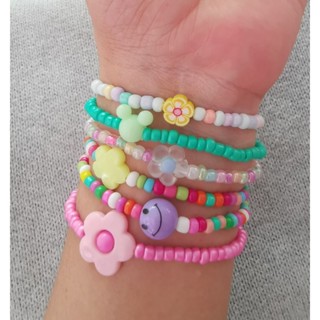 กำไลลูกปัด สร้อยข้อมือลูกปัด น่ารักแนวมินิมอล