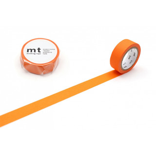 mt masking tape matte orange (MT01P511) / เทปตกแต่งวาชิ สี matte orange แบรนด์ mt masking tape ประเทศญี่ปุ่น