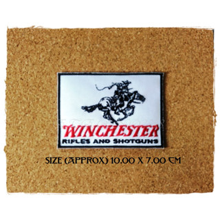 Winchester ตัวรีดติดเสื้อ อาร์มรีด อาร์มปัก ตกแต่งเสื้อผ้า แจ๊คเก็ตยีนส์ Hipster Embroidered Iron On Sew on