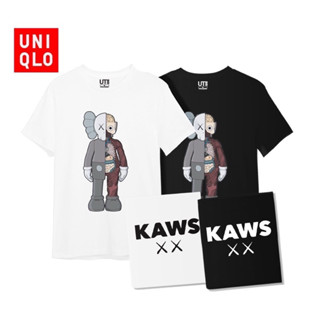 เสื้อยืด Uniqlo  x Kaws 🔖 Cotton 💯 เสื้อยืดคอกลม | เสื้อยืดแบรนด์เนม