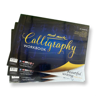 Mont Marte สมุดสำหรับเขียน Calligraphy 50 แผ่น ขนาด 22.9x30.5cm สมุดฝึกเขียนอักษรวิจิตร