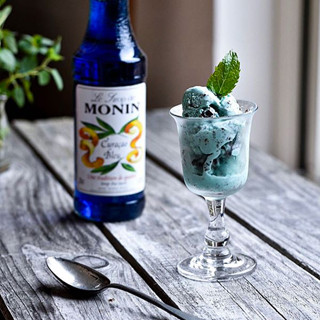 (HomeKoffee) MONIN Blue Curacao Syrup โมนิน ไซรัปบลูคูราเซา บรรจุขวด 700 ml. น้ำเชื่อม MONIN กลิ่น “Blue Curacao”