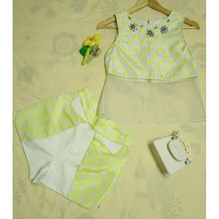 Used set Lyn around sz.xs แท้(ตำหนิแก้แขน)