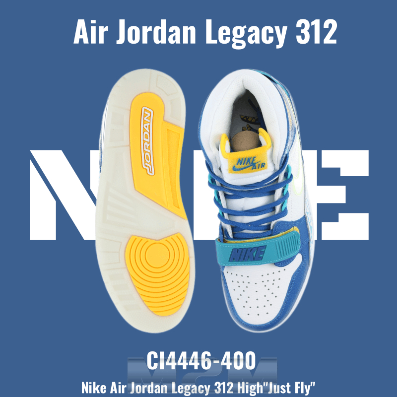 M2M👉 Nike Air Jordan Legacy 312 High"Just Fly" รองเท้าบาสเก็ตบอลกีฬาลำลอง CI4446-400