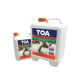 TOA Concrete plus ทีโอเอ 211 คอนกรีตพลัสน้ำยากันซึมงานหล่อ เท คอนกรีต แกลลอน 5 ลิตร