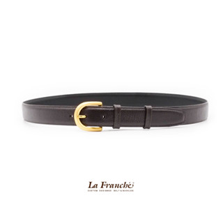 La Franche - Lady set เข็มขัดหนังวัวแท้ พร้อมหัวเข็มขัดทองชุบ #2L0006