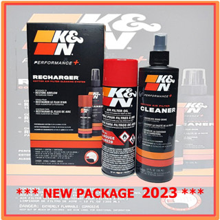 K&amp;N น้ำยาล้างและเคลือบกรองอากาศ (ชุดเล็ก) New Package 2023