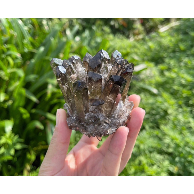 1 Piece Smoky Quartz Cluster, Crystal Quartz Cluster, Mineral Specimen, Crystal Collection, Healing 