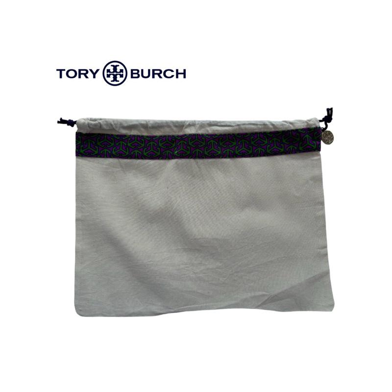 Tory Burch กระเป๋าผ้าหูรูด ถุงกันฝุ่น ทอรี่ เบิร์ช