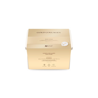 [พร้อมส่ง] SNP gold collagen daily mask มาส์กหน้าเกาหลี 30แผ่น