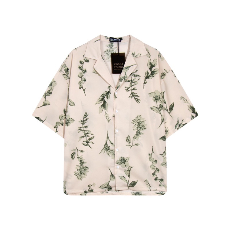 KINS | Hawaii Shirt เสื้อฮาวาย ทรง Oversize ชุดเดินชายทะเล (รหัส : HW14)