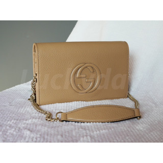 (พร้อมส่ง)New! Gucci Soho wallet on Chain กระเป๋า สะพาย กระเป๋าตังค์ กุชชี่