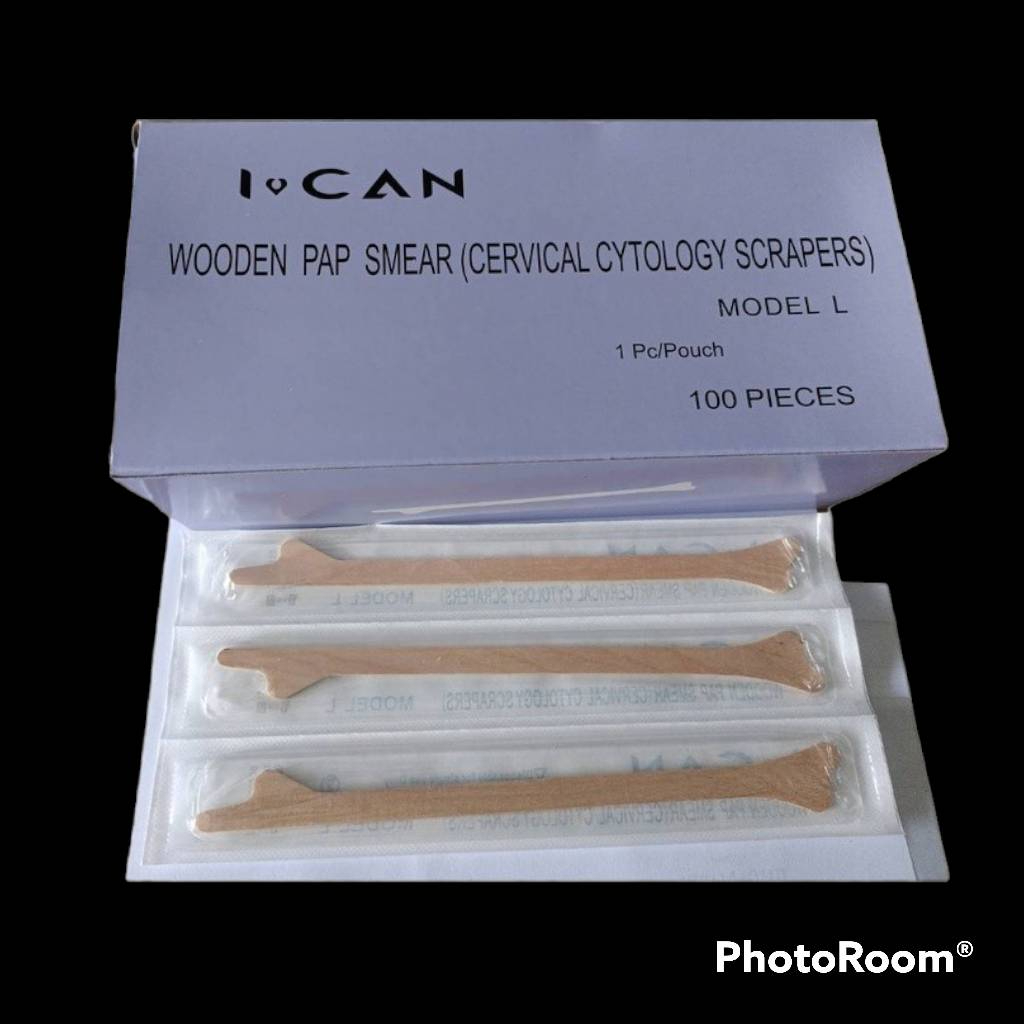 ไม้ PAP SMEAR สเตอรไรด์ 100 ก้าน/กล่อง แปบสเมียร์