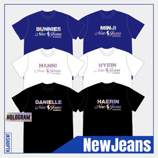 เสื้อ NEWJEANS🐰BUNNIES t-shirt | Hologram💿 Gold🏅