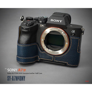 LIMS Design Sony A7IV [Navy] Half Case ทำจากหนังแท้ประเทศอิตาลี LIMS Genuine Leather Camera Half Case Sony A7MIV A7M4