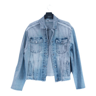 Jacket Jeans ZARA (JCK-ZAR-066)เสื้อยีนส์  ทรงสวย แขนยาว กันหนาว