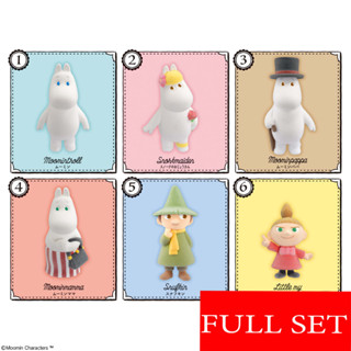 ยกเซ็ท MOOMIN Doll Collection bandai mini figures Gashapon 6 boxes🇯🇵โมเดล กาชาปอง มูมิน 6กล่องครบ