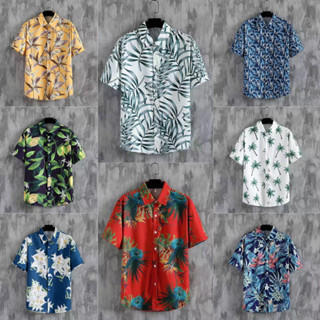 TS MEN เสื้อฮาวาย เสื้อเชิ้ต hawaii เชิ๊ตเกาหลี สินค้ามาใหม่ ผ้านิ่มใส่สบาย CS01