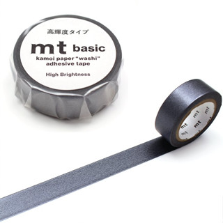 mt masking tape gunmetallic (MT01P541) / เทปตกแต่งวาชิ สีgunmetallic แบรนด์ KAMOI mt masking tape ประเทศญี่ปุ่น