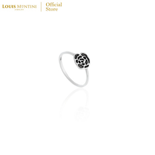 Louis Montini (Jewelry) Sterling Silver 925 Ring แหวนเงินแท้ 92.5% แหวนผู้หญิง รูปดอกโบตั๋น LJRG26