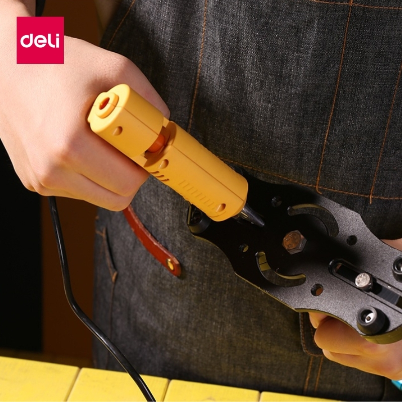 Deli ปืนกาวไฟฟ้า 20W / 40W / 60W ปืนยิงกาวโซโล  มีที่ตั้ง ใช้งานสะดวก สำหรับกาวแท่ง 7 mm Glue Gun - รูปที่ 3