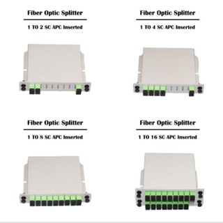 PLC SPLITTER FIBER OPTIC SC/APC (แบบกล่อง) ของใหม่คุณภาพดี