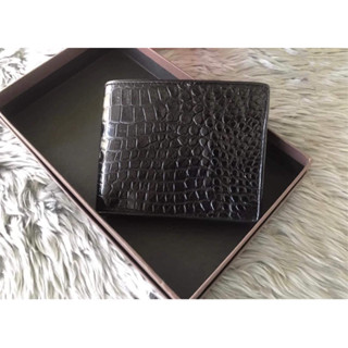 🔥SALE‼️ ราคาสุดพิเศษ🔥กระเป๋าสตางค์ชาย หนังจระเข้แท้💯 เกรดส่งออกต่างประเทศ