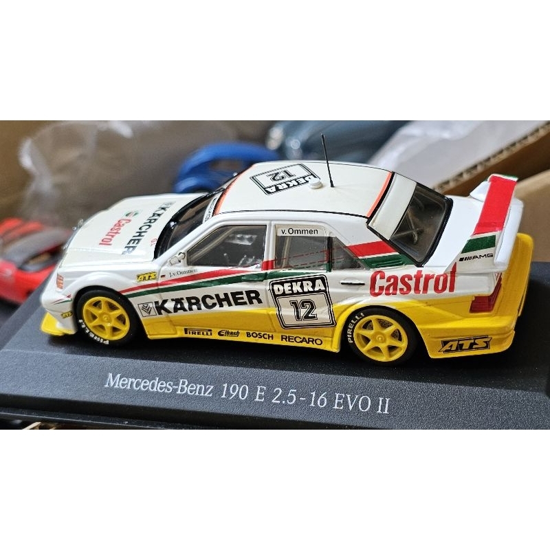 Minichamps Mercedes Benz 190E 2.5-16 Evo.2  Scale 1:43  สภาพสวยไม่มีตำหนิ
KARCHER DEKRA NUMBER12 CAS
