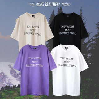 Urthe - เสื้อยืด รุ่น  YOURE THE  unisex oversize ผ้าฝ้ายแท้